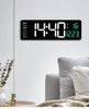 Digital Clock Large LED Wall Clock with Remote Control, 6628 Temperature Date Week Display, Power Off Memory, Dual Alarm Table & Wall Clock 1pc