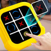 Electronic Tic Tac Toe Bolt Game – Portable Travel Puzzle & Strategy Game for Kids & Adults Yellow 1pc