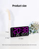 LED Digital Wall Clock With Date And Week Display For Home Decor And Office 1pc