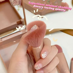Portable 5Pcs Makeup Brush Set with Mirror Case | Travel Cosmetic Brushes for Foundation, Powder, Blush, Eyeshadow & Lip Makeup Multicolor 1pc