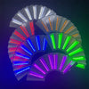 Chinese LED Hand Fan Luminous Glow Stage Shows Party Prop – Light Up Hand Fan, LED Hand Fan Rave, LED Glow Fan, 1pc