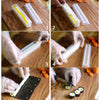 Sushi Rolls Mold Sushi Making Kit – Japanese Onigiri Rice Ball Maker, Plastic DIY Sushi Roll Mold Kitchen Tools Set White 1