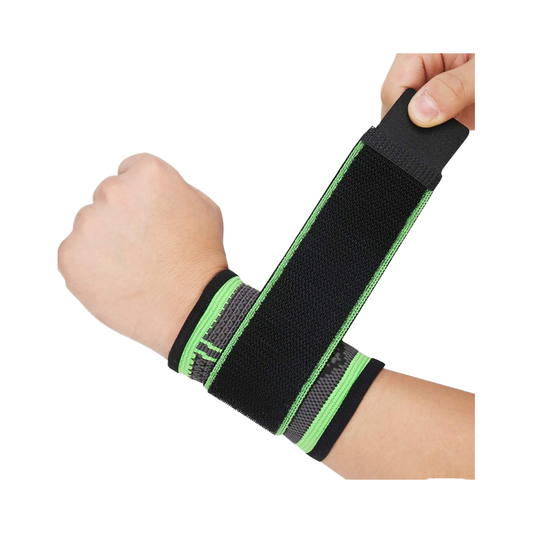 Wrist Braces with Adjustable Compression Strap for Men & Women | Wrist Support Wraps for Workout, Weight Lifting, Gym, Tennis & Basketball Multicolor (Pair)