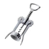 Wings Corkscrew Wine Bottle Opener – All-in-One Stainless Steel Waiter’s Friend Bottle Opener with Foil Cutter for Wine & Beer Silver 1pc