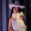 LED Light Up Scarf – Glow Flashing Fur Scarf for Rave, Party, Festival, Burning Man & Costume Outfit 1pc Random