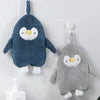 Penguin Hand Towel, Cartoon Animal Hand Towel for Bathroom & Kitchen, Soft Absorbent Hanging Hand Towel 2pcs Random color