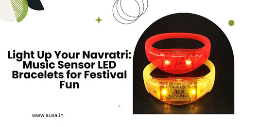Light Up Your Navratri: Music Sensor LED Bracelets for Festival Fun