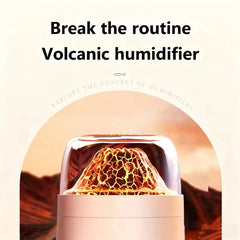 Volcano Shape Humidifier & Essential Oil Diffuser – Ultrasonic Aroma Diffuser with Multi-Color LED Light, 300ml Tank | Cool Mist Air Humidifier for Home, Bedroom & Office Multicolor 1pc
