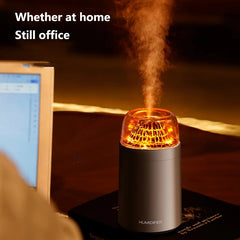 Volcano Shape Humidifier & Essential Oil Diffuser – Ultrasonic Aroma Diffuser with Multi-Color LED Light, 300ml Tank | Cool Mist Air Humidifier for Home, Bedroom & Office Multicolor 1pc