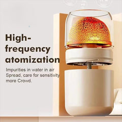 Volcano Shape Humidifier & Essential Oil Diffuser – Ultrasonic Aroma Diffuser with Multi-Color LED Light, 300ml Tank | Cool Mist Air Humidifier for Home, Bedroom & Office Multicolor 1pc