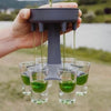6-Shot Filling Glass Dispenser Portable Cocktail Glass Holder 1 pc