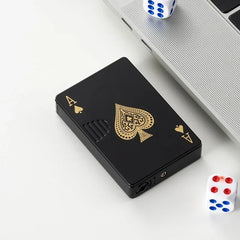 Ace of Spades Jet Lighter Antique Windproof Refillable Pocket Lighter