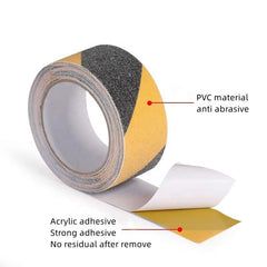 Anti Skid Grip Tape – Heavy Duty Stair Safety Tape for Slippery Surfaces, High Traction Anti-Slip Tape (Yellow & Black) 1pc