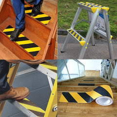 Anti Skid Grip Tape – Heavy Duty Stair Safety Tape for Slippery Surfaces, High Traction Anti-Slip Tape (Yellow & Black) 1pc