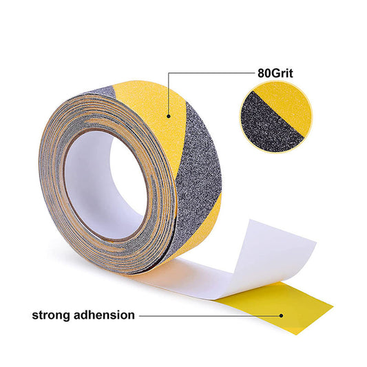 Anti Skid Grip Tape – Heavy Duty Stair Safety Tape for Slippery Surfaces, High Traction Anti-Slip Tape (Yellow & Black) 1pc