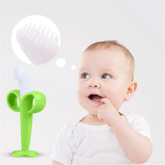 Banana Shaped Silicone Baby Teether BPA-Free Silicone Teething Toy for Babies