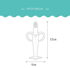 Banana Shaped Silicone Baby Teether BPA-Free Silicone Teething Toy for Babies