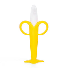 Banana Shaped Silicone Baby Teether BPA-Free Silicone Teething Toy for Babies