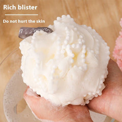 Large Bath Loofah Body Scrubber – Soft Mesh Shower Sponge Pouf Puff, Quick-Dry Exfoliating Loofah for Deep Cleansing & Rich Lather (Multicolor, 1 Pc)