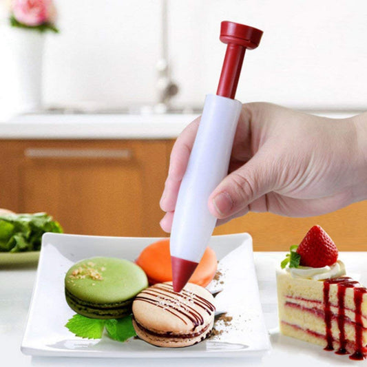 Cake Decorating Icing Pen Syringe Tip Muffin Cake Cookie Pastry Pen  1 pc