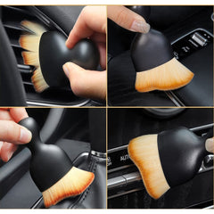 Car Interior Cleaning Brush – Soft Scratch-Free Detailing Brush for Dashboard, Air Vents & Engine Bay Dust Removal Multicolor 1 pc