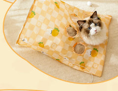 Cat Play Tunnel Bag Interactive Crinkle Play Tube with Toy Mouse