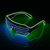LED Party Goggles Night Events EL Wired Glow Party Wear Glasses 1 pc (random Color)
