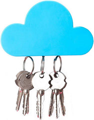 Cloud Magnetic Key Holder – Wall Mounted Magnet Organizer for Keys & Accessories, Cute Cloud Shape Secure Storage Holder for Home & Office Multicolor 1pc