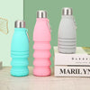 Collapsible Silicone Water Bottle Leakproof Foldable Travel Sports BPA-Free Bottle 1pc