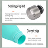 Collapsible Silicone Water Bottle Leakproof Foldable Travel Sports BPA-Free Bottle 1pc