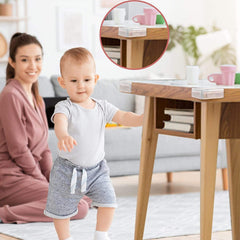 Silicone Corner Protectors for Baby Proofing – Soft Edge & Corner Guards for Tables, Beds & Furniture | Child Safety Cushion Protection for Sharp Corners Transparent Pack of 10