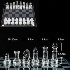 Crystal Glass Acrylic Chess Set Anti-Broken Chess For Gifts, Collectors 1pc
