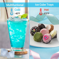 Diamond Ice Cube Mold – Reusable Silicone Ice Tray with 4 Diamond Cavities, Easy Release Whiskey Ice Maker with Funnel for Cocktails & Drinks Black 1pc