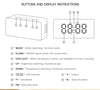 Mirror Digital Alarm Clock For Office Desk, Bedroom Bedside Clock, Makeup Mirror 1pc