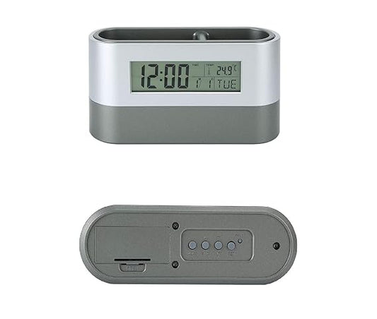 Digital Table Clock With Pen Holder, Home Office Essentials 1pc