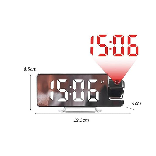 Digital Projection Alarm Clock Bedroom Decor Date Display 1 pc
