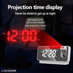 Digital Projection Alarm Clock Bedroom Decor Date Display 1 pc