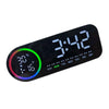 Digital Alarm Clock with 7-Color Changing LED Light, Real-Time Temperature, Calendar Display & Snooze Function 1 pc