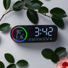 Digital Alarm Clock with 7-Color Changing LED Light, Real-Time Temperature, Calendar Display & Snooze Function 1 pc