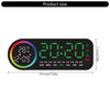 Digital Alarm Clock with 7-Color Changing LED Light, Real-Time Temperature, Calendar Display & Snooze Function 1 pc