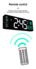 Digital Clock Large LED Wall Clock with Remote Control, Temperature Date Week Display, Power Off Memory, Dual Alarm Table & Wall Clock 1pc