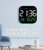Digital Clock LED Wall Alarm Clock with Remote Control | Large Display, Timer Function, Auto Dimming | Living Room Bedroom Office 1pc