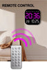 Digital Clock LED Wall Alarm Clock with Remote Control | Large Display, Timer Function, Auto Dimming | Living Room Bedroom Office 1pc