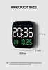 Digital Clock LED Wall Alarm Clock with Remote Control | Large Display, Timer Function, Auto Dimming | Living Room Bedroom Office 1pc
