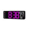 Digital Clock -17.3" LED Wall Clock with Remote Control, Auto Brightness, Temperature, Date & Week Display for Home, Office & Living Room 1pc