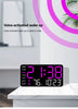 LED Digital Wall Clock | Voice Control, Temperature & Date Display, Week & 12/24H Format, Adjustable Brightness, Home & Office Decor 1pc