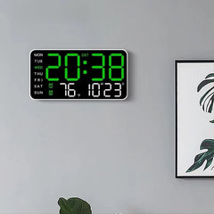 Digital Clock  Intelligent LED Digital Wall Clock with Time Temperature Date Display, Smart One-Screen Control 1pc