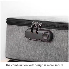 Fireproof Document Organizer with Lock – 3-Layer Fireproof & Waterproof Document Bag for Important Papers, Money & Laptop | Portable Travel Home Safe Storage Box Multicolor 1pc
