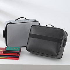 Fireproof Document Organizer with Lock – 3-Layer Fireproof & Waterproof Document Bag for Important Papers, Money & Laptop | Portable Travel Home Safe Storage Box Multicolor 1pc