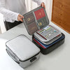 Fireproof Document Organizer with Lock – 3-Layer Fireproof & Waterproof Document Bag for Important Papers, Money & Laptop | Portable Travel Home Safe Storage Box Multicolor 1pc